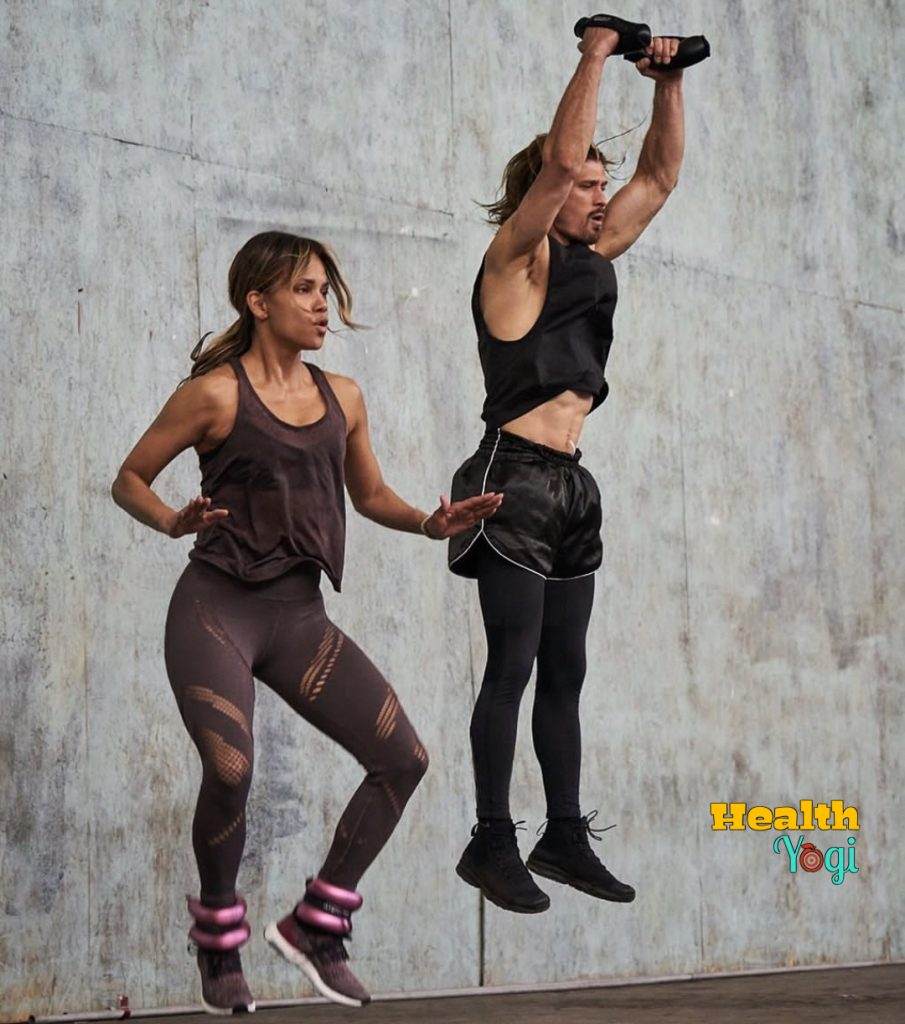 Halle Berry with Trainer Peter lee Thomas